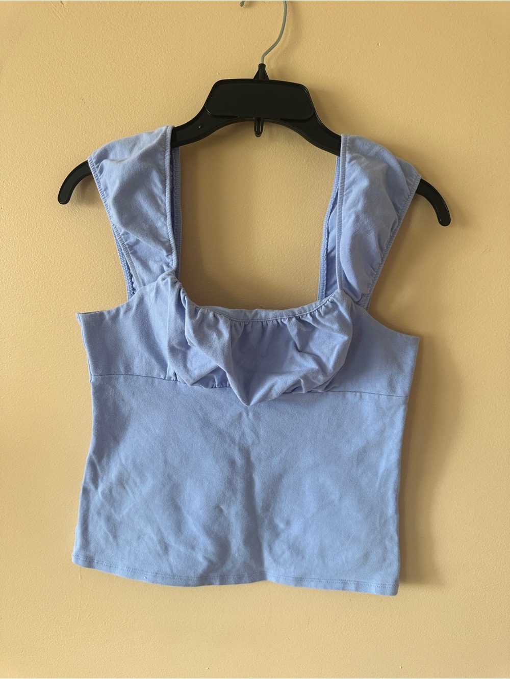 Forever 21 Light Blue Ruffle Tank Top | Size Large (Fits Like Medium)